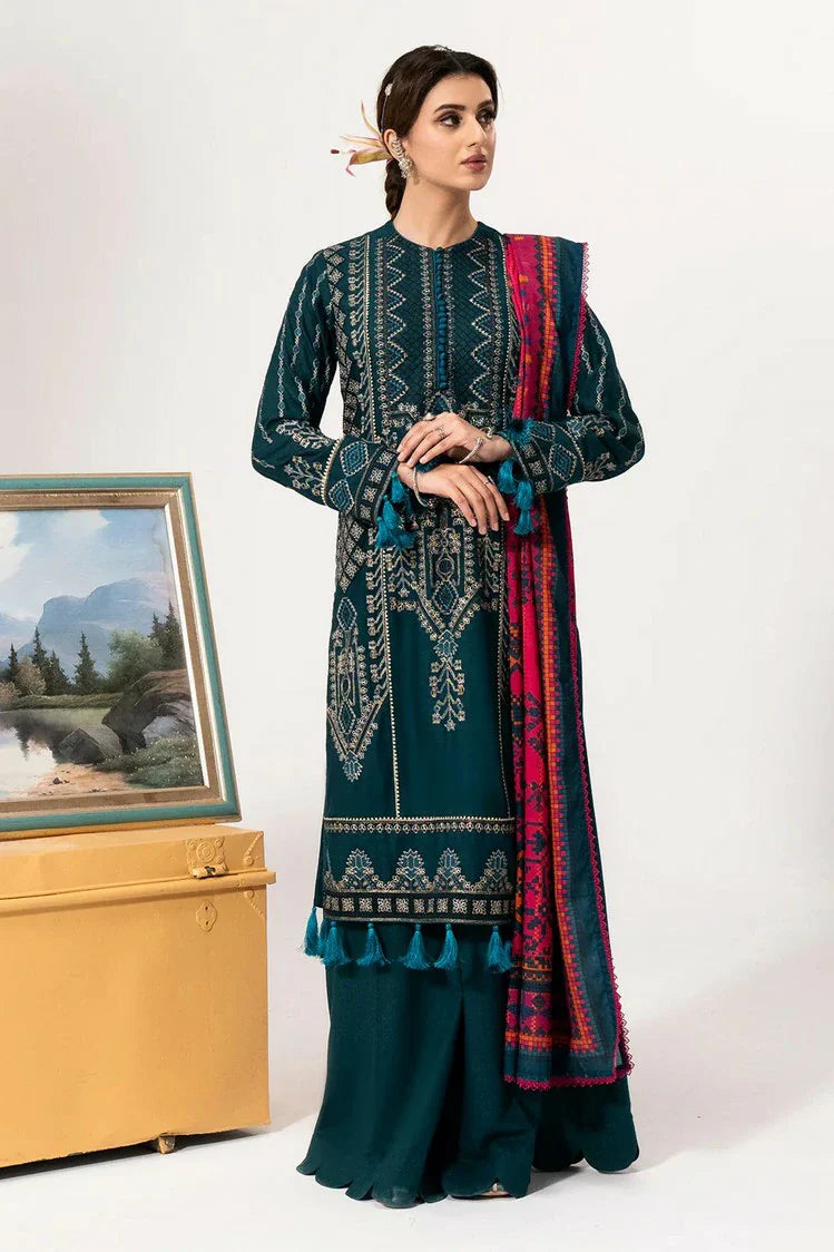 Picture of Saad Shaikh - Luminaa Karandi Collection - 03 Sterling - Unstitched - Available at Raja Sahib