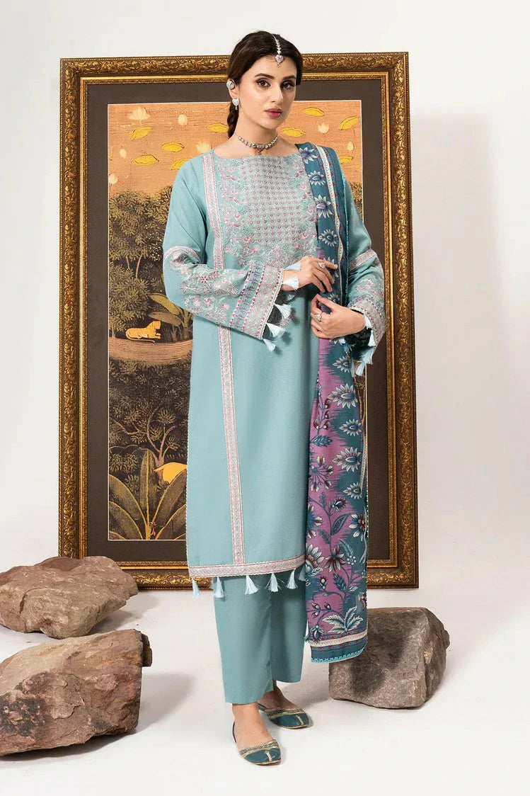 Picture of Saad Shaikh - Luminaa Karandi Collection - 06 Frosted - Unstitched - Available at Raja Sahib