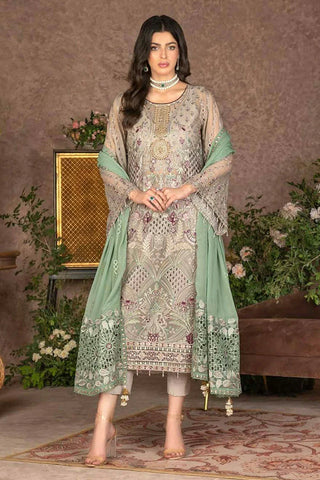 Janique - Luxury Chiffon Collection Vol 6 - 01 Pearl - Unstitched