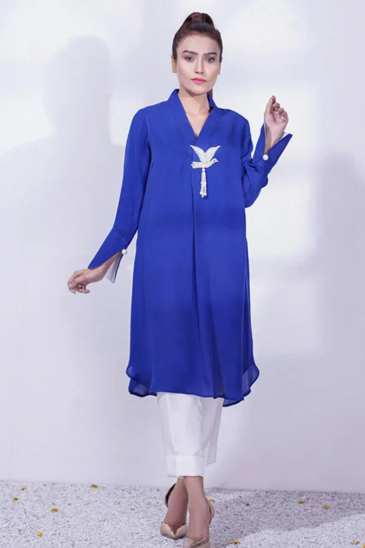 Picture of Anayra Amal - Ibtida RTW Collection - Electric Blue - 2 PC - Subh-e-Nau - Available at Raja Sahib