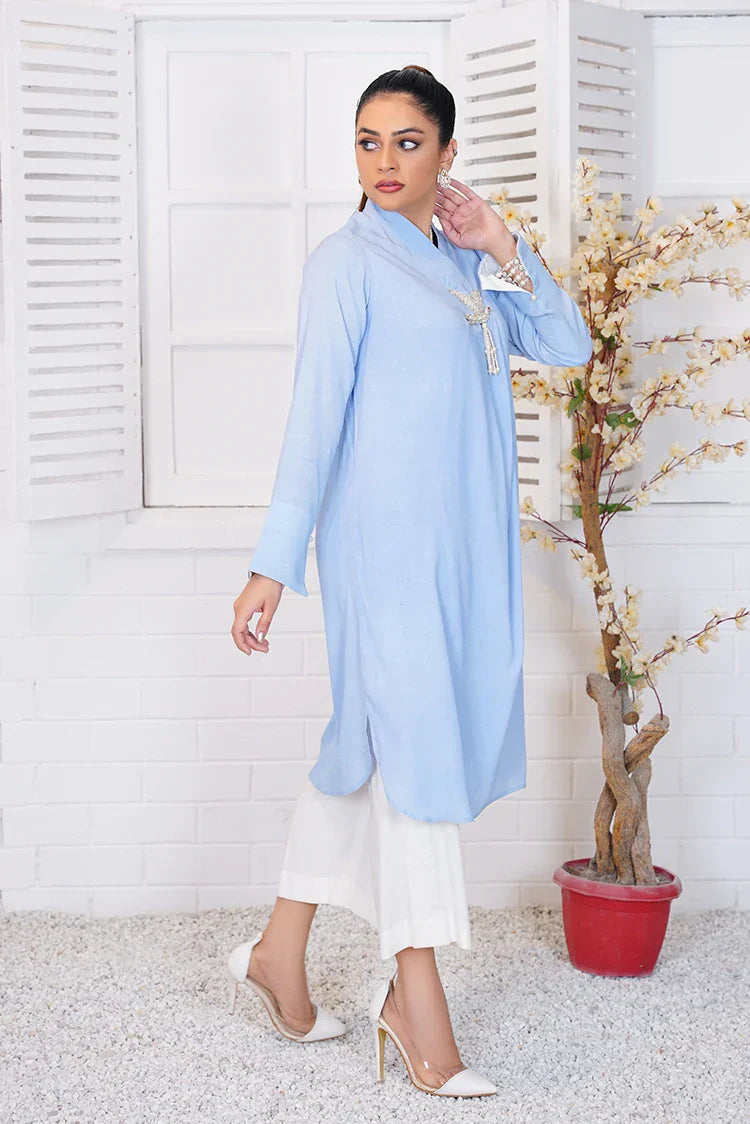 Picture of Anayra Amal - Ibtida RTW Collection - Sky Blue - 2 PC - Subh-e-Nau - Available at Raja Sahib