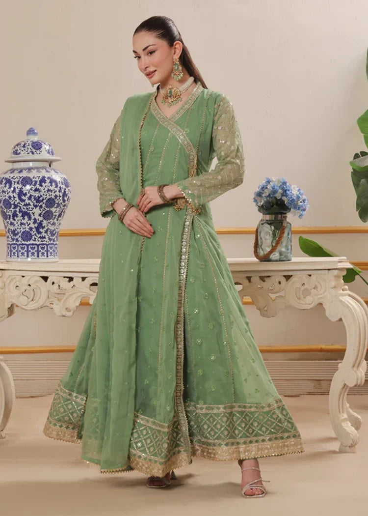 Abaan Zohan - Nayaab - Pastel Green - 3 Piece – Raja Sahib Intl