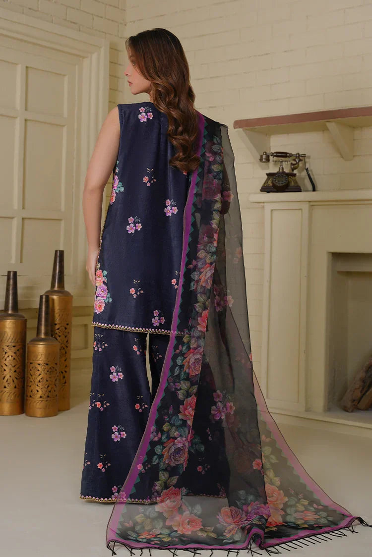 Picture of Amber Imran - Velvet Edition - Black Multi - Available at Raja Sahib