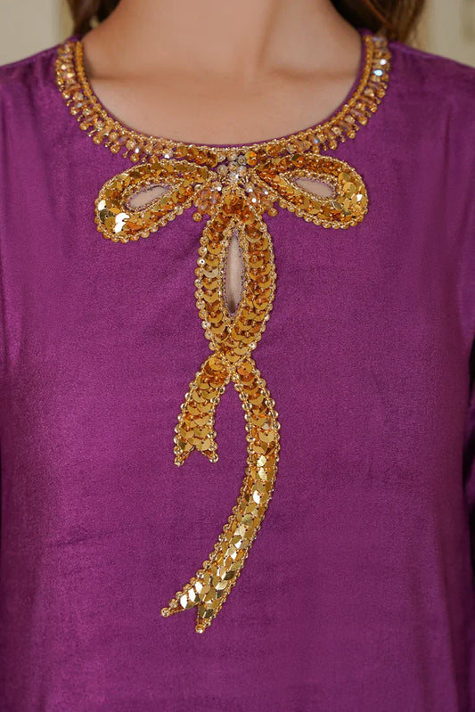 Picture of Amber Imran - Velvet Edition - Crimson - Available at Raja Sahib