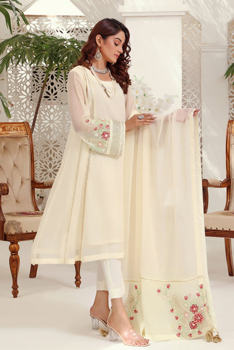 Picture of Abaan Zohan - Zeenia Collection - Off White - Available at Raja Sahib