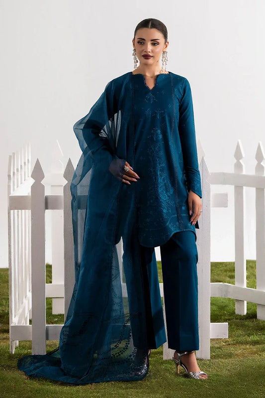 Amber Imran - Amora Luxury Lawn - Lapis