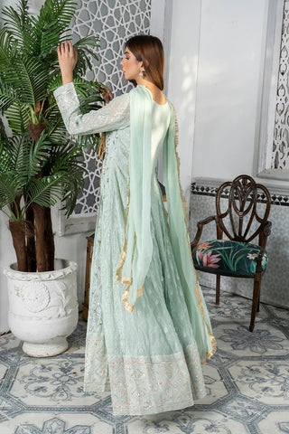 Picture of Manahils - Safiyya RTW Collection - Aqua-099 - Available at Raja Sahib