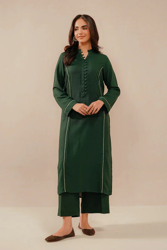 Divinely Crafted - Zyra Embroidered Co-Ords '25 - Jade Green