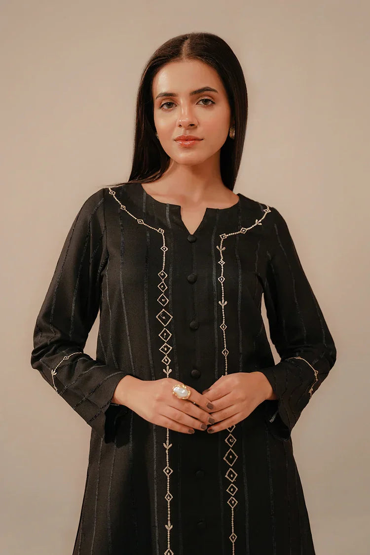 Divinely Crafted - Zyra Embroidered Co-Ords '25 - Muse Black