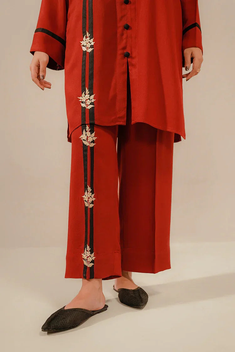 Divinely Crafted - Zyra Embroidered Co-Ords '25 - Ruby