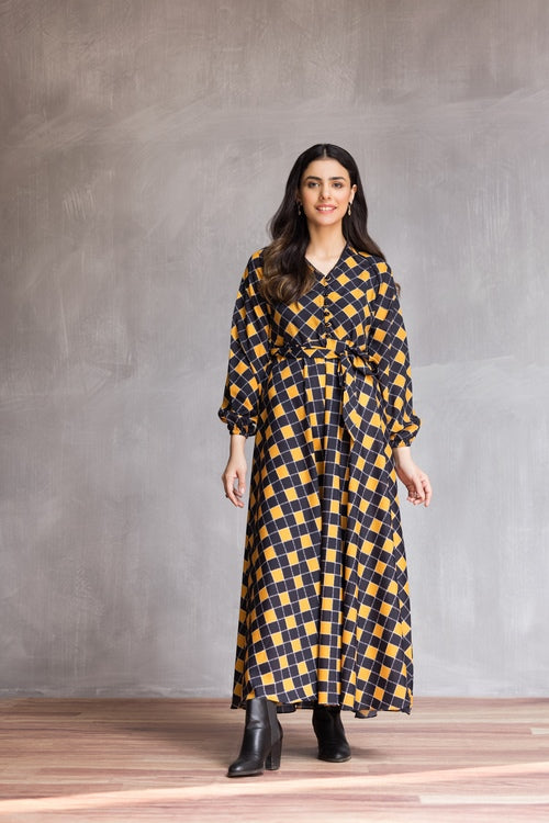 Ellena - Western Georgette Dress