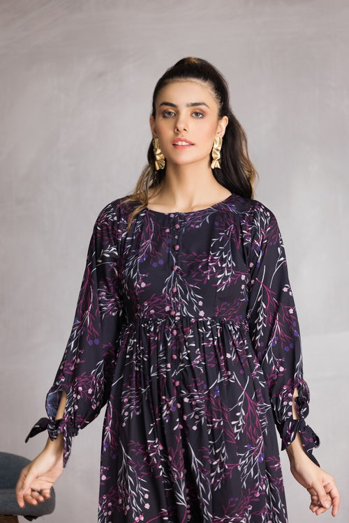 Ellena - Western Georgette Dress