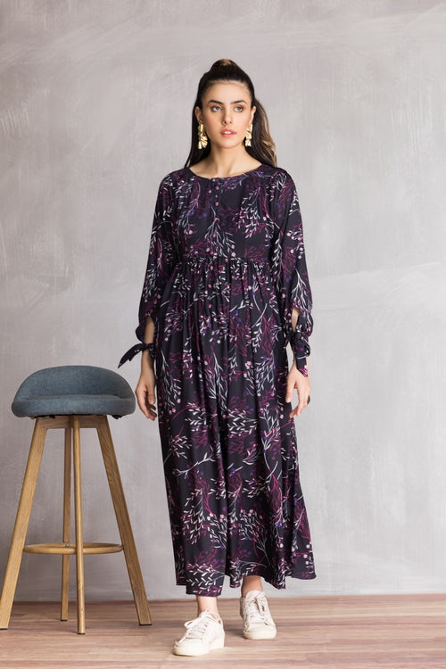 Ellena - Western Georgette Dress