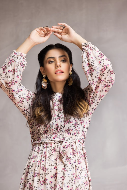 Ellena - Western Georgette Dress