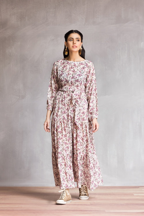Ellena - Western Georgette Dress