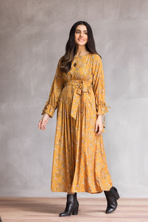 Ellena - Western Georgette Dress