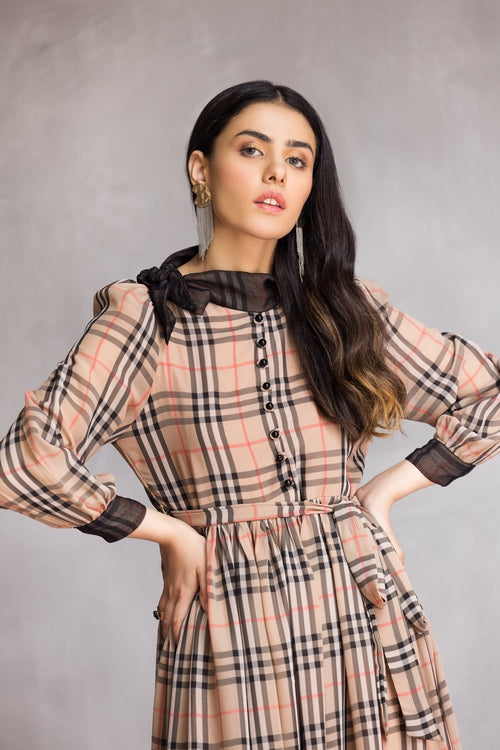Ellena - Western Georgette Dress