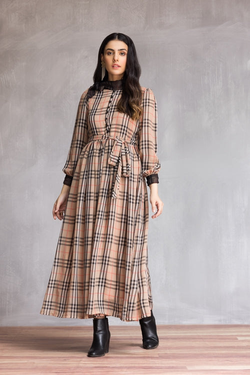 Ellena - Western Georgette Dress