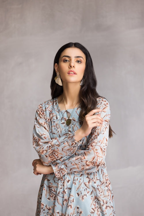 Ellena - Western Chiffon Dress