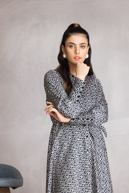 Ellena - Western Silk Dress