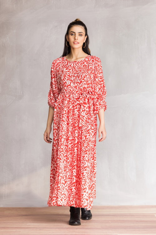 Ellena - Western Georgette Dress