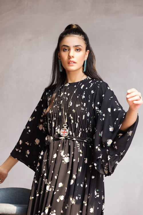 Ellena - Western Georgette Dress