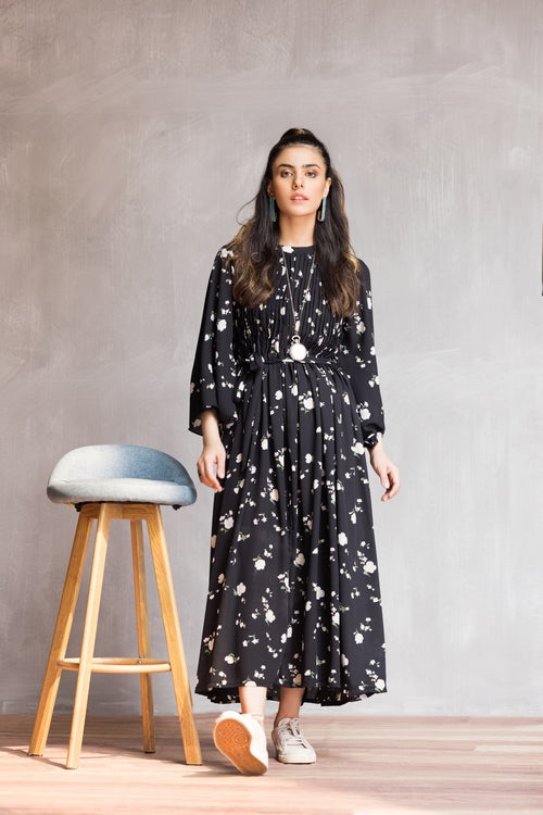 Ellena - Western Georgette Dress