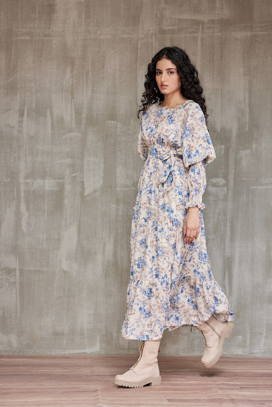 Ellena - Western Georgette Dress