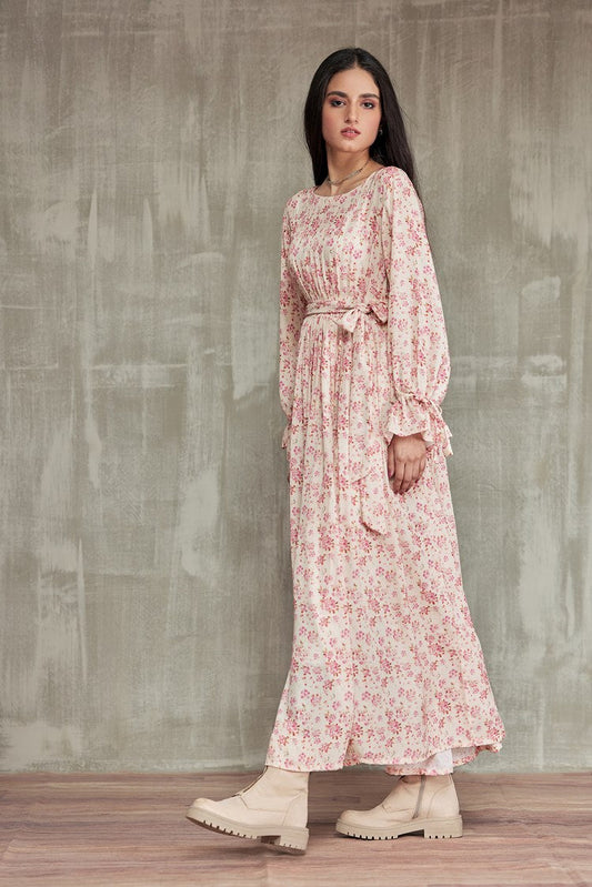 Ellena - Western Georgette Dress
