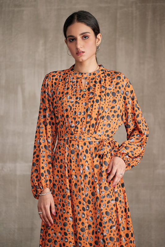 Ellena - Western Georgette Dress