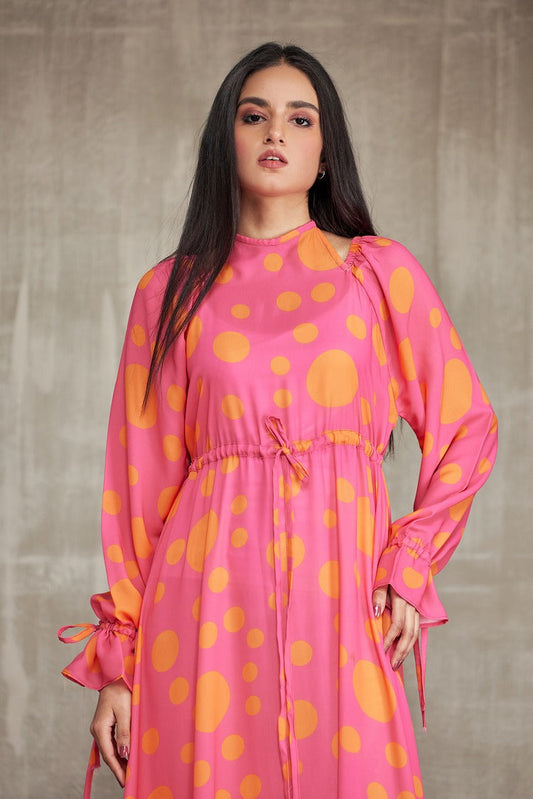 Ellena - Western Georgette Dress