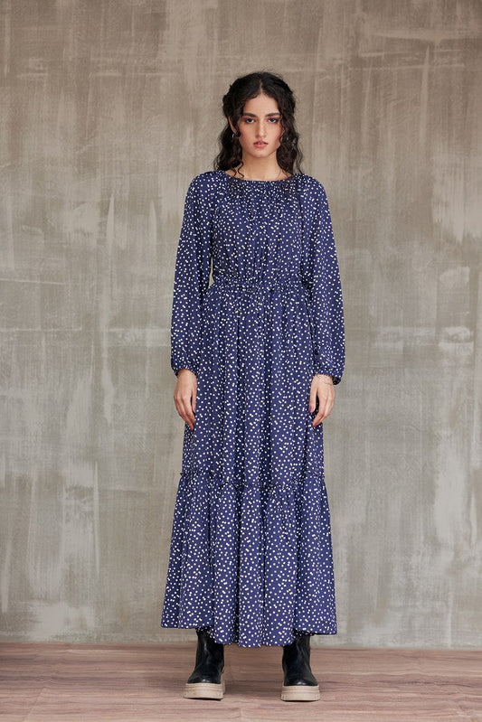 Ellena - Western Georgette Dress