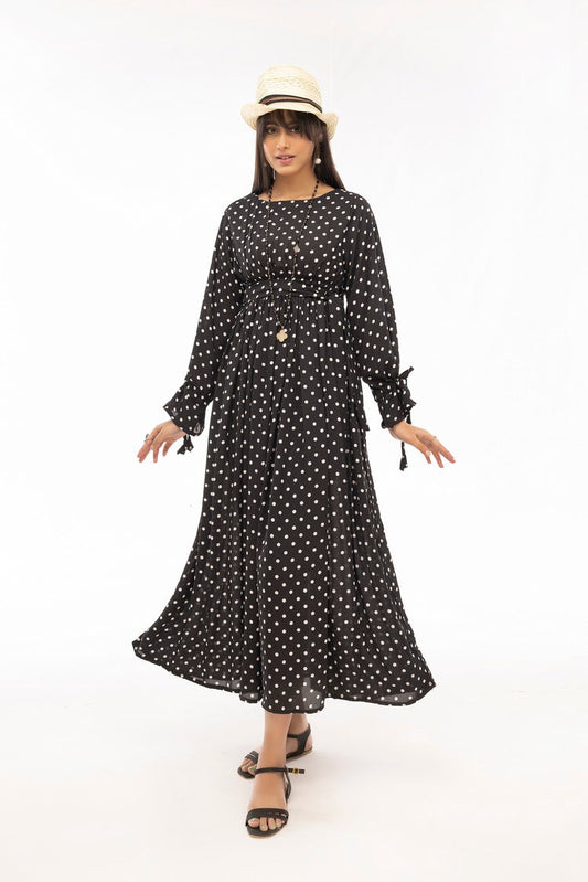 Ellena - Western Georgette Dress