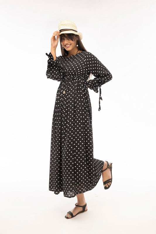 Ellena - Western Georgette Dress