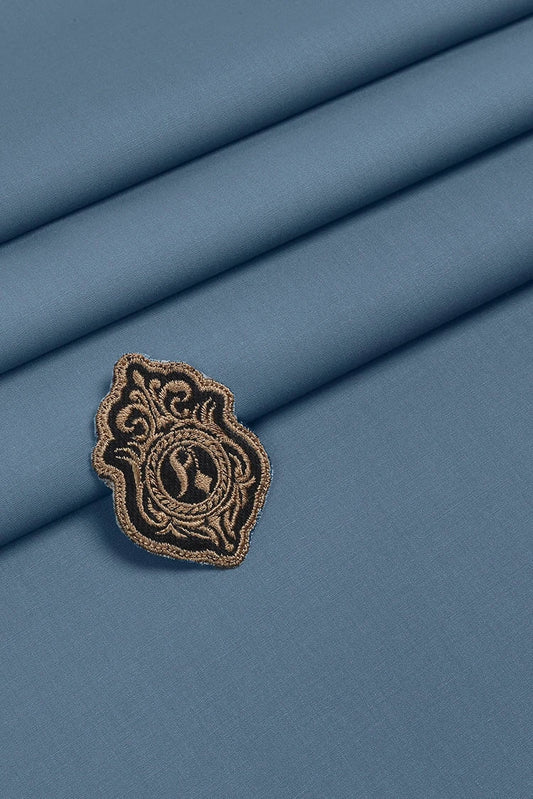 Fabrich - Unstitch Atlantis Wash & Wear Kameez Shalwar Fabric - Cadet Grey