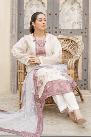 Arwa Zahra - Mehmal Embroidered Collection - AZ005 - Unstitched