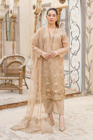 Arwa Zahra - Mehmal Embroidered Collection - AZ006 - Unstitched 