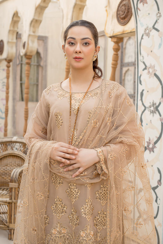 Picture of Arwa Zahra - Mehmal Embroidered Collection - AZ006 - Unstitched - Available at Raja Sahib