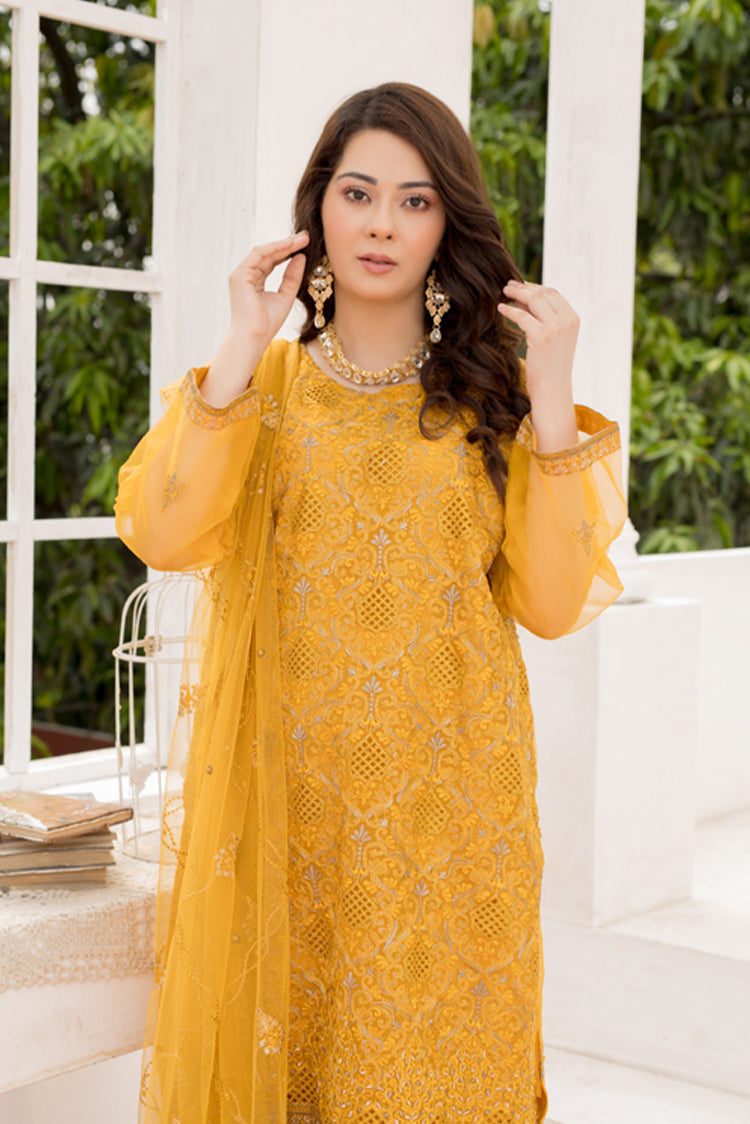 Picture of Arwa Zahra - Mehmal Embroidered Collection - AZ007 - Unstitched - Available at Raja Sahib