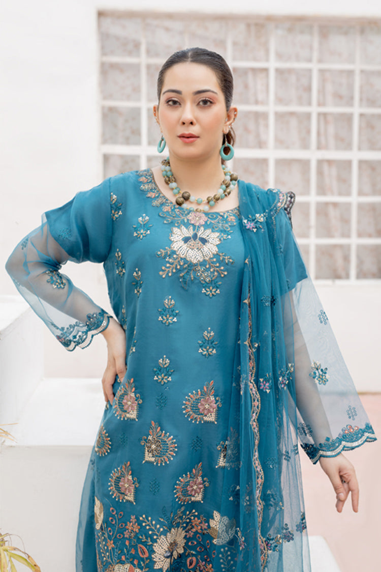 Picture of Arwa Zahra - Mehmal Embroidered Collection - AZ012 - Unstitched - Available at Raja Sahib