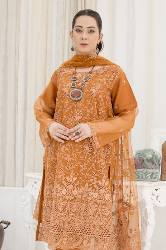 Picture of Arwa Zahra - Mehmal Embroidered Collection - AZ013 - Unstitched - Available at Raja Sahib