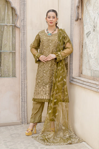 Picture of Arwa Zahra - Mehmal Embroidered Collection - AZ015 - Unstitched - Available at Raja Sahib