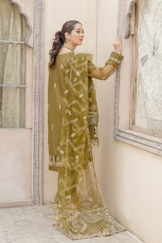 Arwa Zahra - Mehmal Embroidered Collection - AZ015 - Unstitched