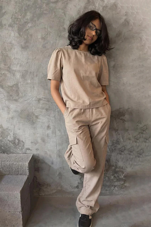 Abar - Monochrome Edit - 2 Piece - Sand Stone