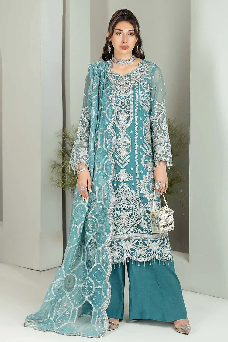 Picture of Adan's Libas - Alyana Semi Formals Chiffon Collection - 4001 - Available at Raja Sahib