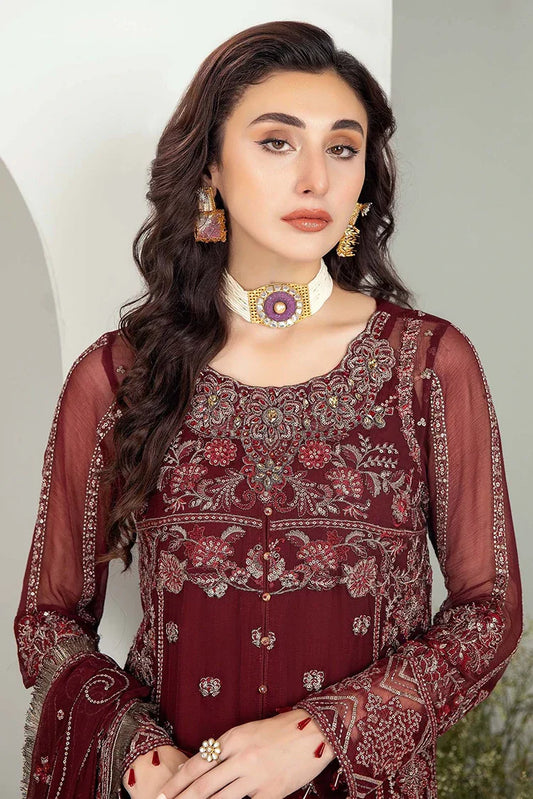 Picture of Adan's Libas - Alyana Semi Formals Chiffon Collection - 4004 - Available at Raja Sahib