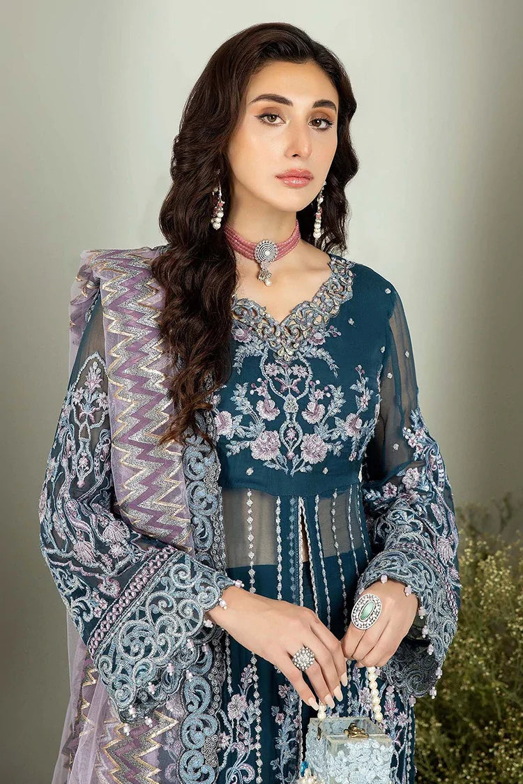 Picture of Adan's Libas - Alyana Semi Formals Chiffon Collection - 4005 - Available at Raja Sahib