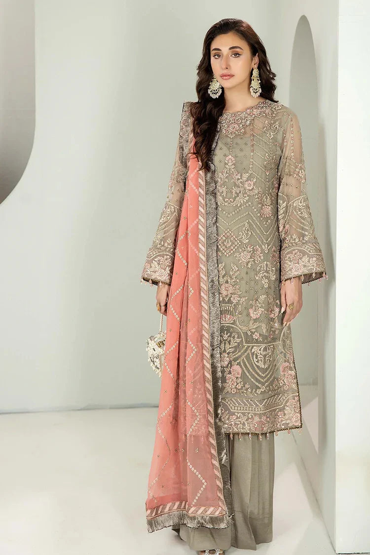 Picture of Adan's Libas - Alyana Semi Formals Chiffon Collection - 4007 - Available at Raja Sahib