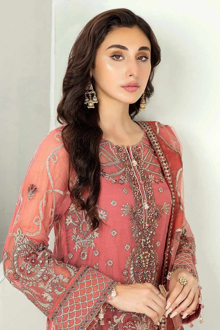 Picture of Adan's Libas - Alyana Semi Formals Chiffon Collection - 4008 - Available at Raja Sahib