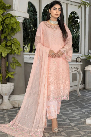 Picture of Ketifa - Formals Unstitched Collection - Delicate Pink - Available at Raja Sahib